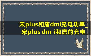 宋plus和唐dmi充电功率_宋plus dm-i和唐的充电桩能共用吗